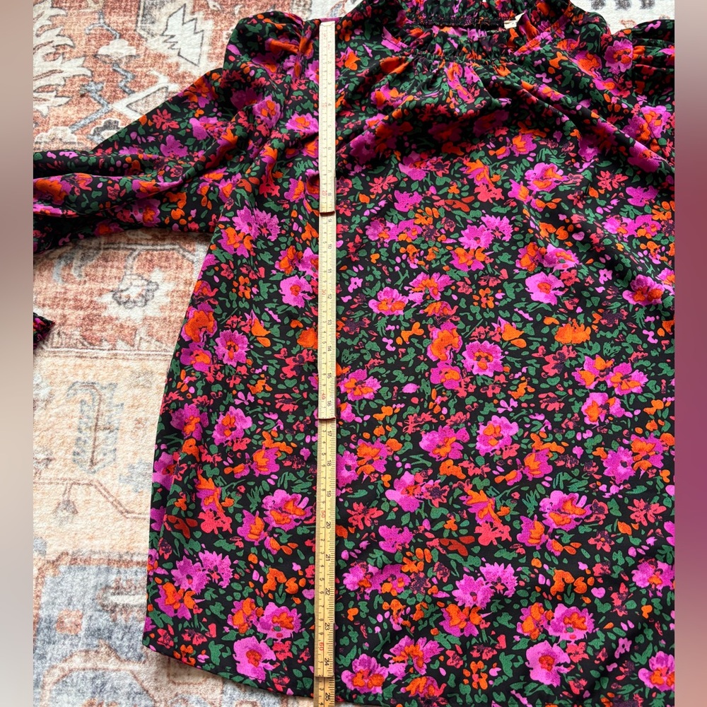 JODIFL Vibrant Floral Blouse‎ in Pink and Orange - Picture 6 of 7